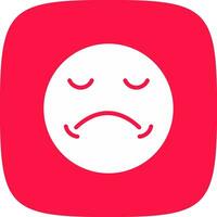 Sad Creative Icon Design vector