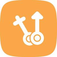 Venus-Mars Creative Icon Design vector