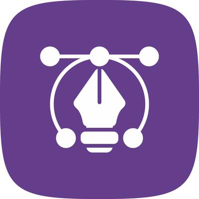 Glyph Round Circle Multicolor Design