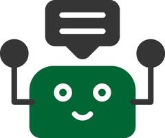Chatbot Creative Icon Design vector