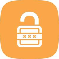 Lock Open Creative Icon Design vector