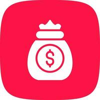 Money Bag Creative Icon Design vector