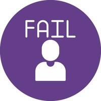 Fail Creative Icon Design vector