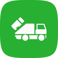 Garbage Truck Creative Icon Design vector