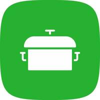 Cooking Pot Creative Icon Design vector