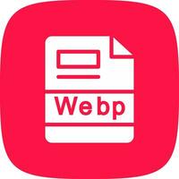 Webp Creative Icon Design vector