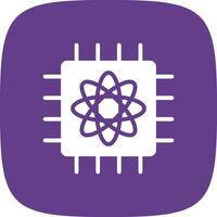 Quantum Computer Creative Icon Design vector