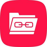 Link Folder Creative Icon Design vector