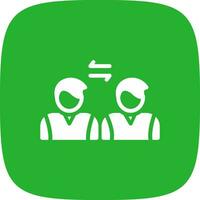 Social Distancing Creative Icon Design vector