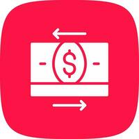 Money Transfer Creative Icon Design vector