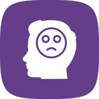 Emotions Sad Creative Icon Design vector