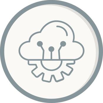 Cloud Computing Vector Icon