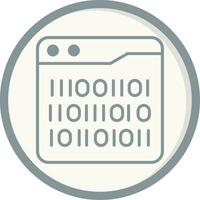 Binary Code Vector Icon