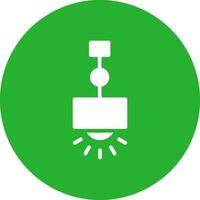 Hanging Lamp Creative Icon Design vector