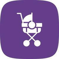 Stroller Creative Icon Design vector