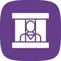 Prisoner Creative Icon Design vector