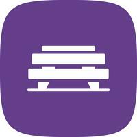 Bench Creative Icon Design vector