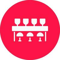 Bar Counter Creative Icon Design vector