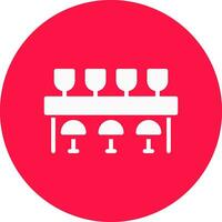 Bar Counter Creative Icon Design vector