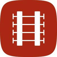 Train Tracks Creative Icon Design vector