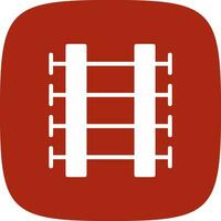 Train Tracks Creative Icon Design vector