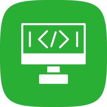 diseño de icono creativo de codificación vector