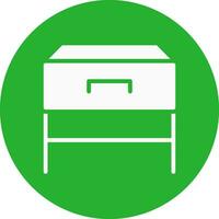 Bedside Table Creative Icon Design vector