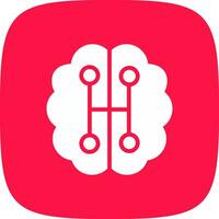 Humanoid Robot Creative Icon Design vector