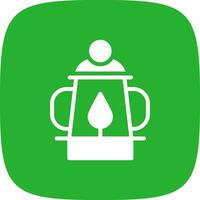 Oil Lamp Creative Icon Design vector