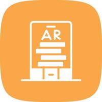 Ar Tumbling Blocks Creative Icon Design vector
