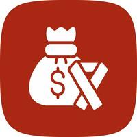 Money Bag Creative Icon Design vector