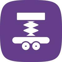 Car Lifter Creative Icon Design vector