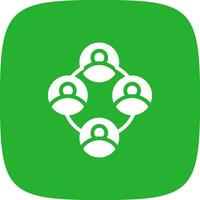 Networking with People Creative Icon Design vector