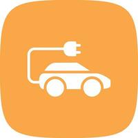 Electric Car Creative Icon Design vector