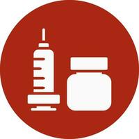 Vaccine Creative Icon Design vector