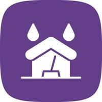 Water Damage Cleaning Creative Icon Design vector