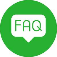 FAQ Creative Icon Design vector