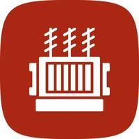 Power Transformer Creative Icon Design vector