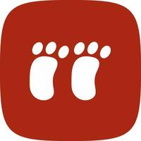 Footprint Creative Icon Design vector