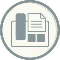 Fax Machine Vector Icon