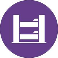 Bunk Bed Creative Icon Design vector