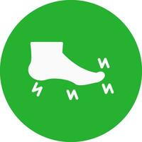 Foot Creative Icon Design vector