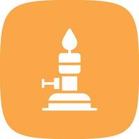 Bunsen Burner Creative Icon Design vector