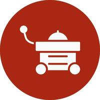 Food Cart Creative Icon Design vector