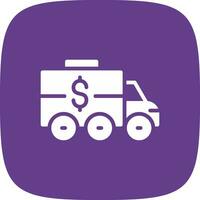 Bank Truck Creative Icon Design vector