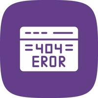 404 Error Creative Icon Design vector