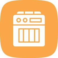 Amplifier Box Creative Icon Design vector