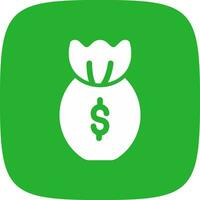 Money Bag Creative Icon Design vector