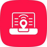 Digital Nomad Hub Creative Icon Design vector