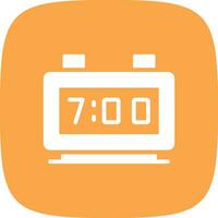 Digital Clock Creative Icon Design vector